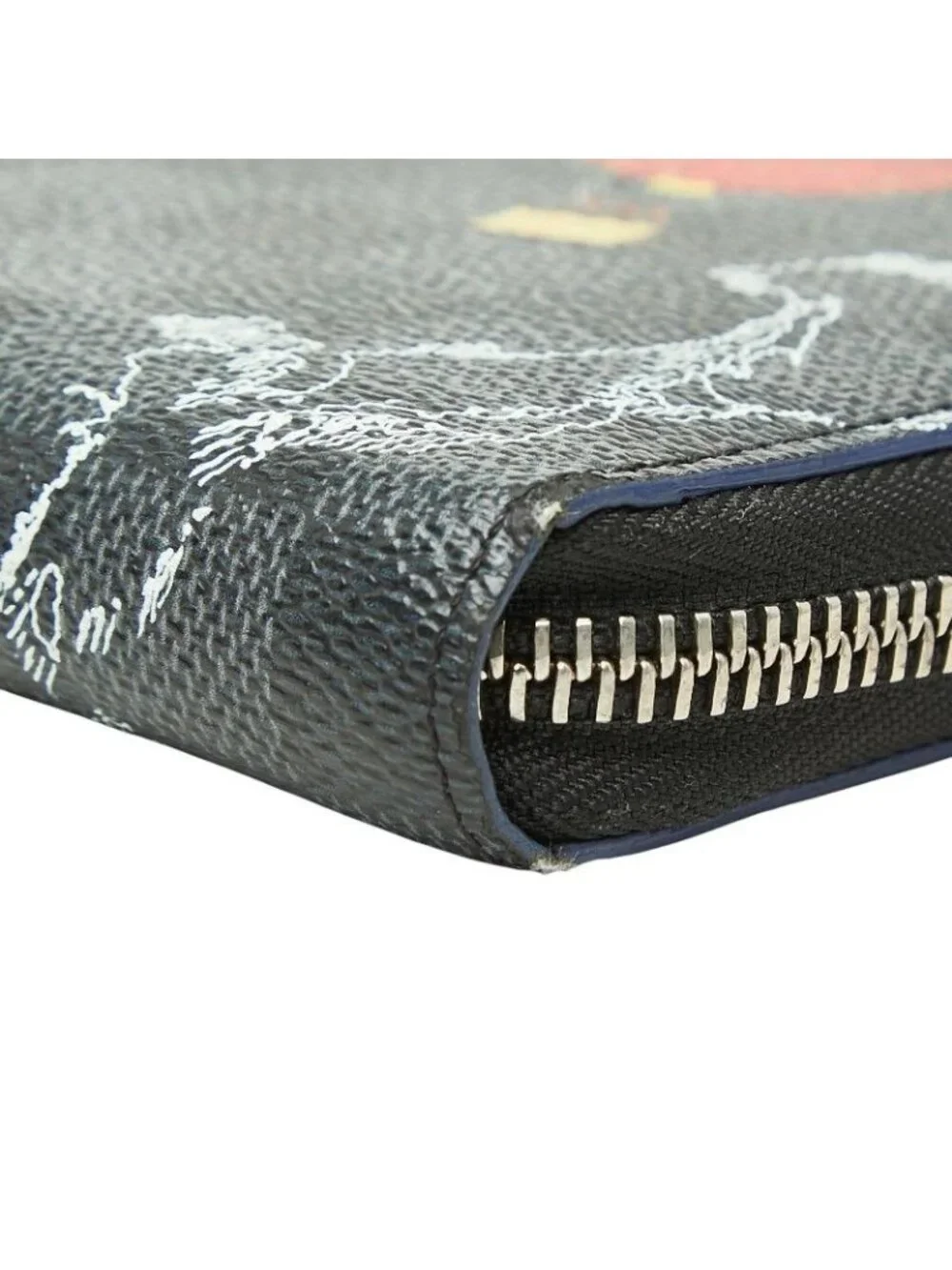 Louis Vuitton Damier Graphite Zippy Organizer NM Map Wallet Leather